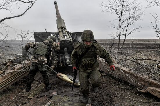 Russia Ukraine Military Operation Artillery Unit