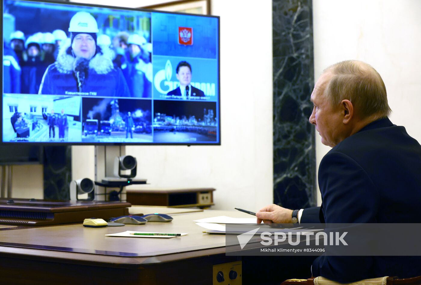 Russia Putin Gas Field Launch