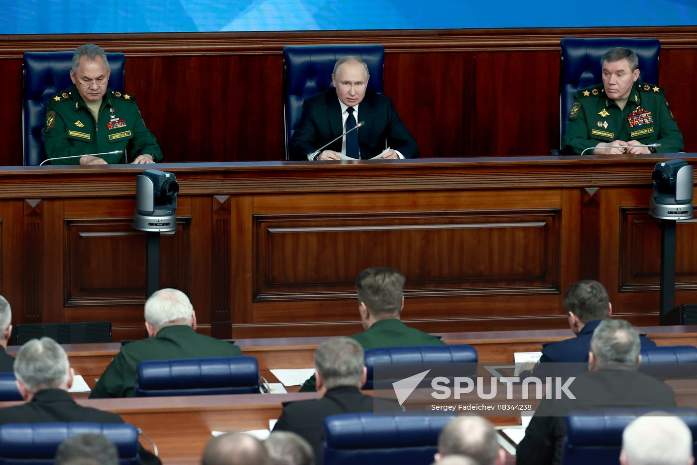 Russia Putin Defence Ministry Board