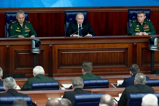 Russia Putin Defence Ministry Board