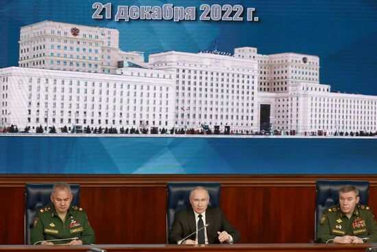 Russia Putin Defence Ministry Board