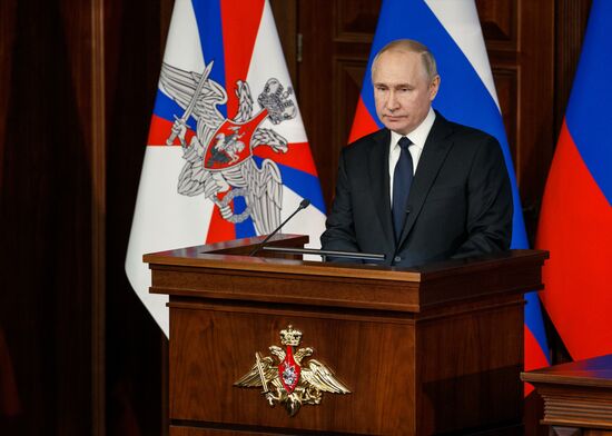 Russia Putin Defence Ministry Board