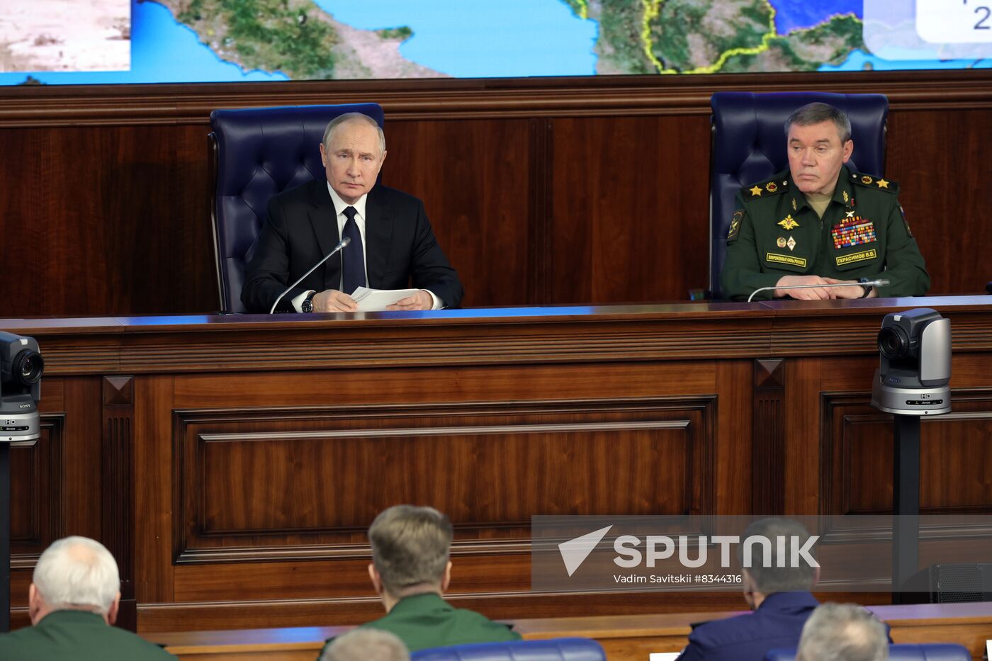 Russia Putin Defence Ministry Board