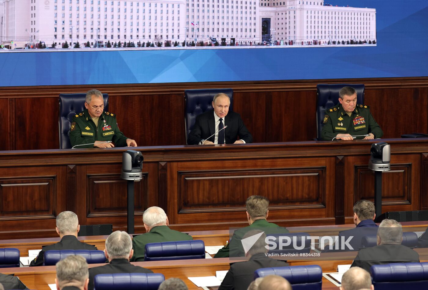 Russia Putin Defence Ministry Board