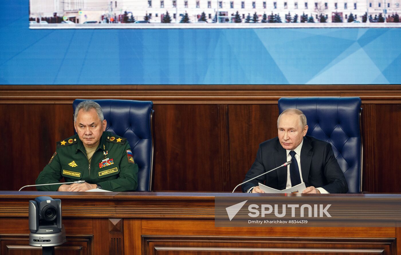 Russia Putin Defence Ministry Board