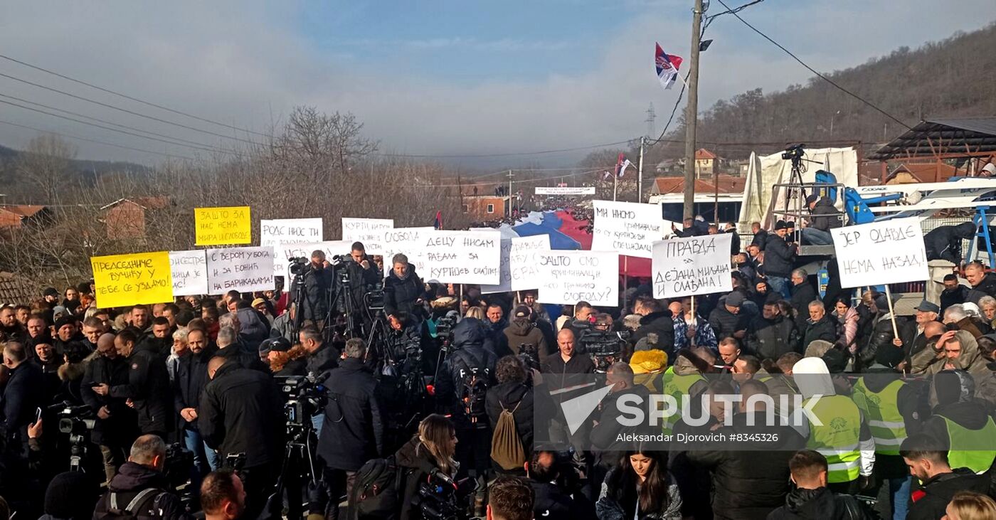 Serbia Kosovo Tensions Protest