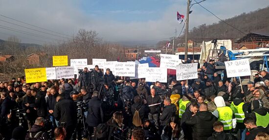 Serbia Kosovo Tensions Protest