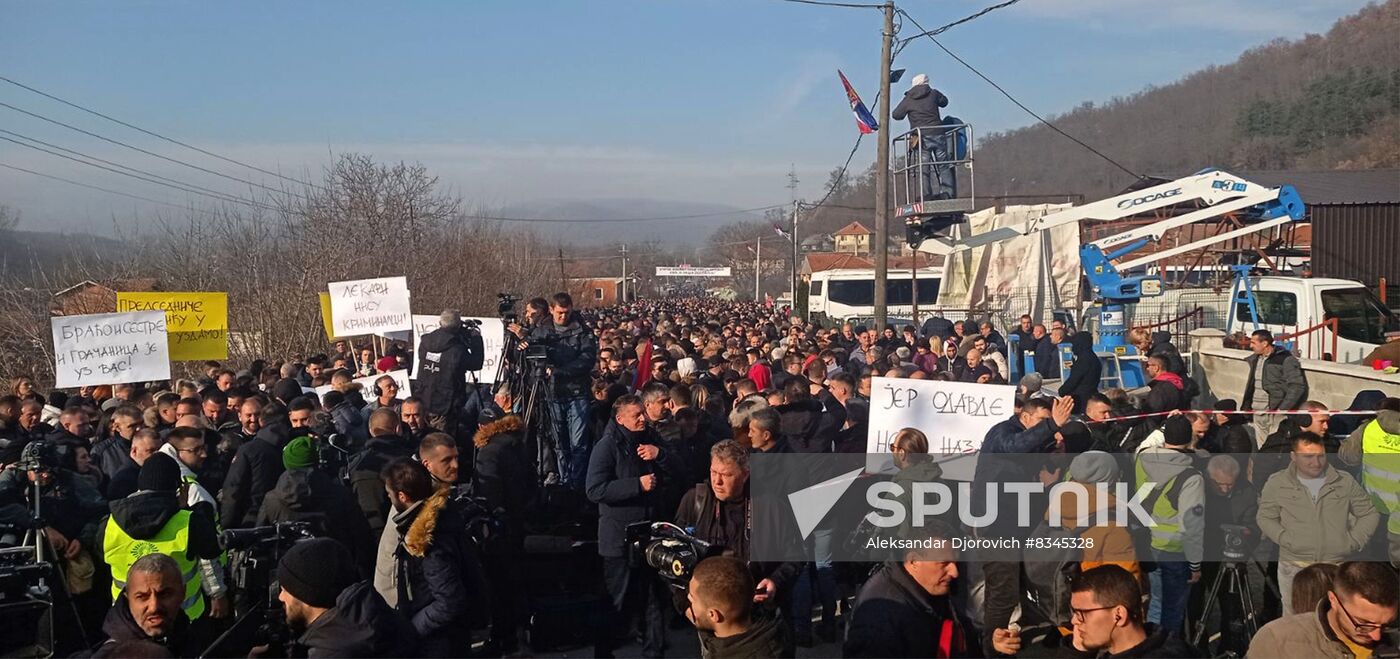 Serbia Kosovo Tensions Protest