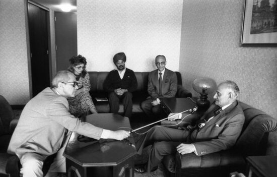 Indian industrialist Shri G. P. Birla in Moscow