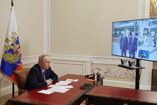 Russia Putin Polymer Production Plant