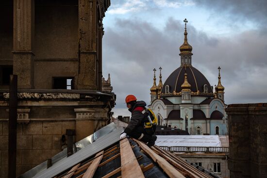 Russia Ukraine Military Operation Repair Works