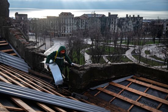 Russia Ukraine Military Operation Repair Works