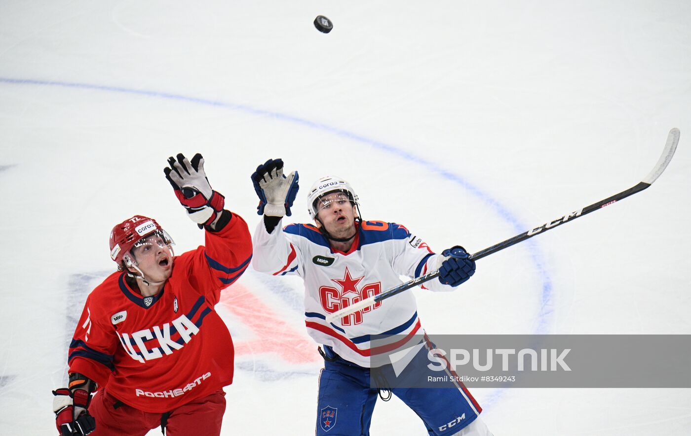 Russia Ice Hockey Kontinental League CSKA - SKA