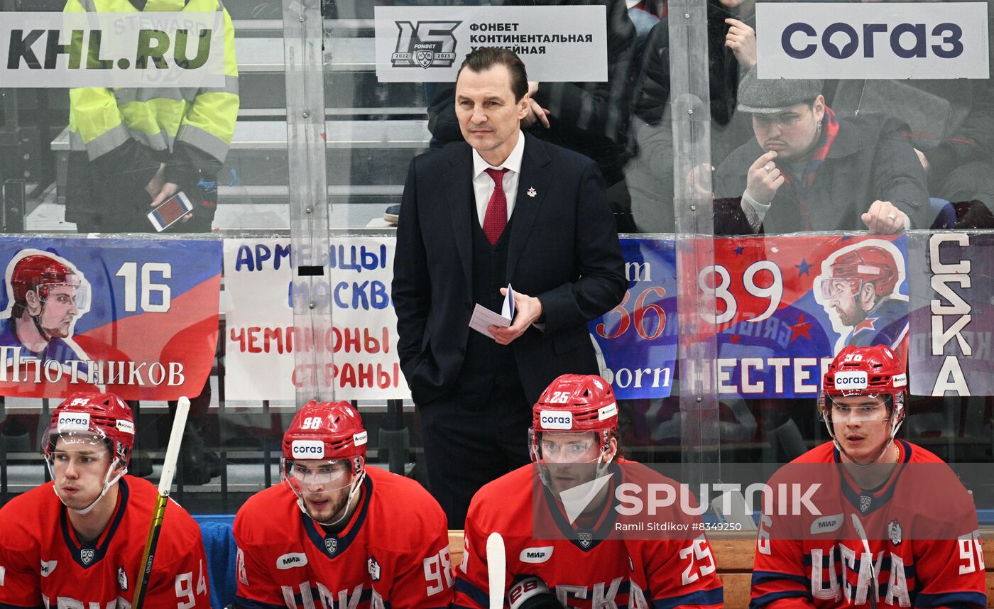 Russia Ice Hockey Kontinental League CSKA - SKA