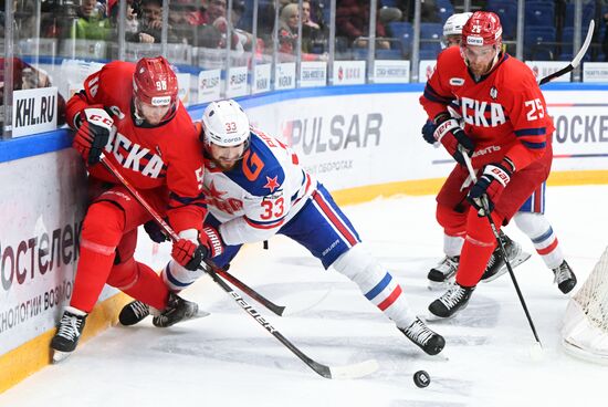 Russia Ice Hockey Kontinental League CSKA - SKA