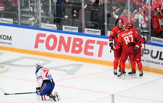 Russia Ice Hockey Kontinental League CSKA - SKA