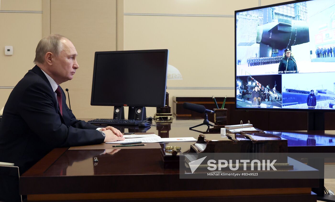 Russia Putin Warships Commissioning