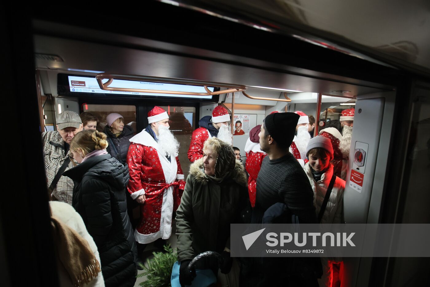 Russia New Year Season Father Frosts