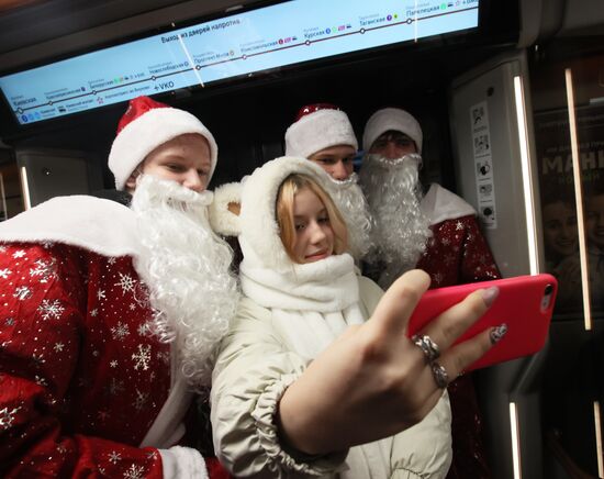Russia New Year Season Father Frosts