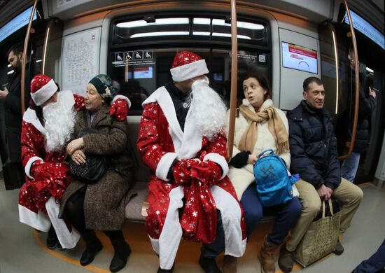 Russia New Year Season Father Frosts