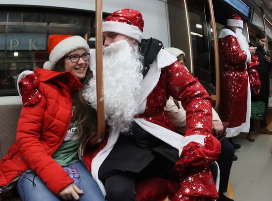 Russia New Year Season Father Frosts