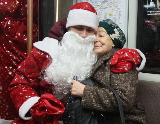 Russia New Year Season Father Frosts