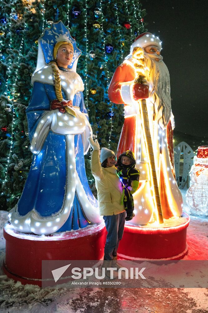 New Year celebrations in Russian regions
