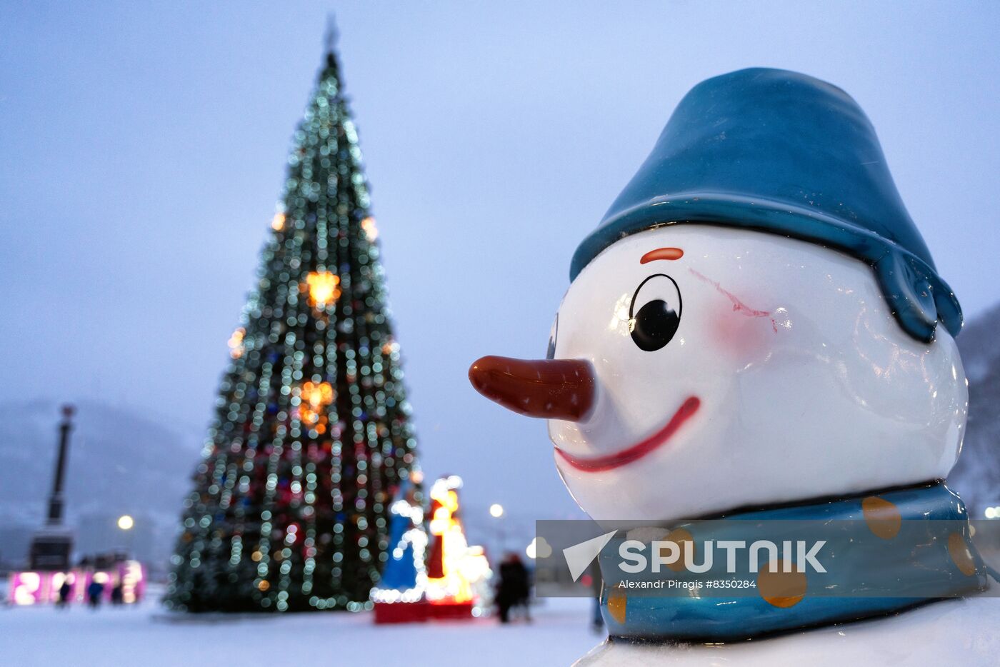 New Year celebrations in Russian regions