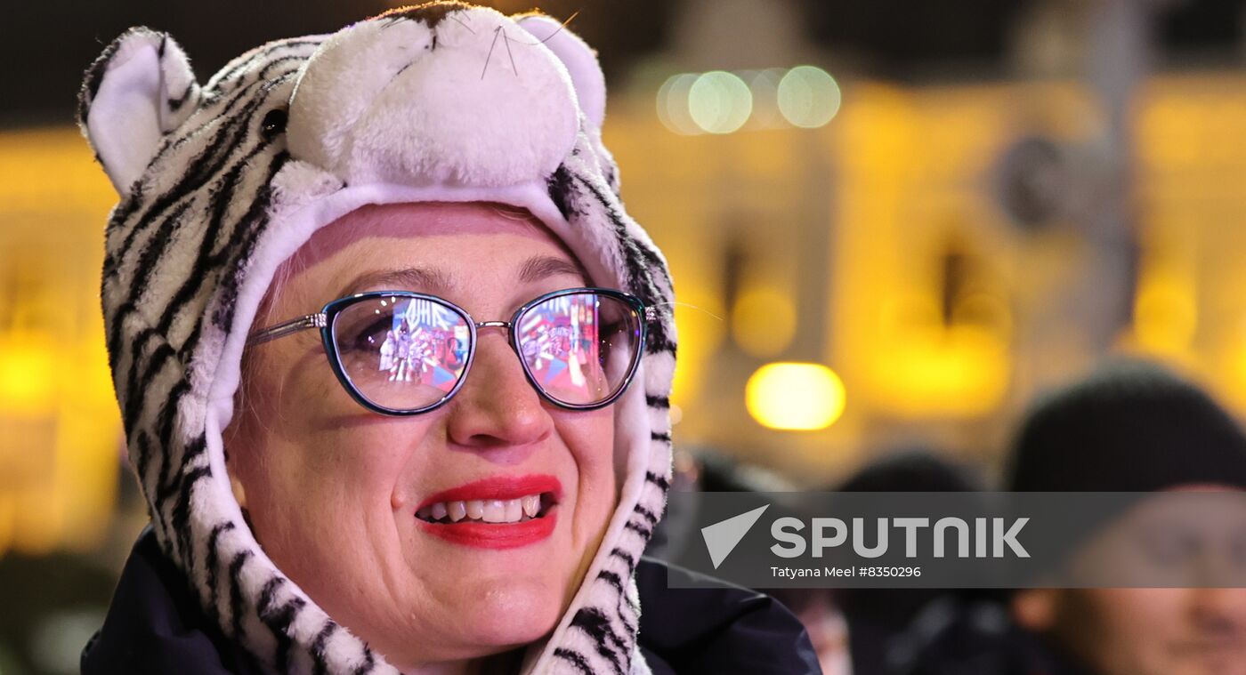 New Year celebrations in Russian regions