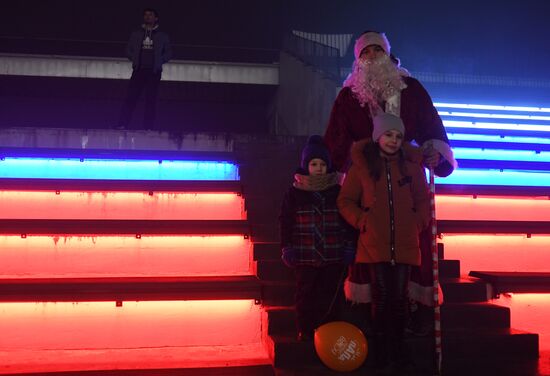 Russia Accessed Territories New Year Celebration