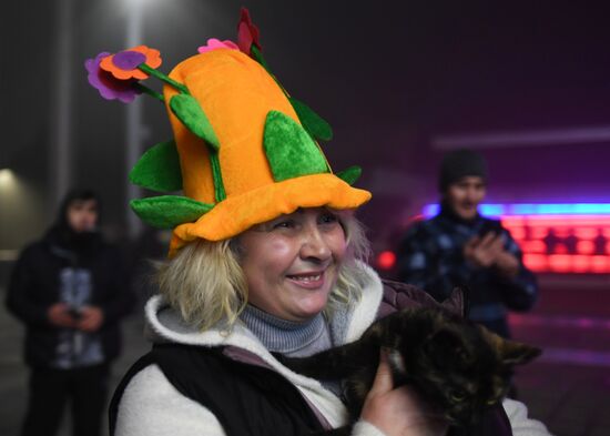 Russia Accessed Territories New Year Celebration