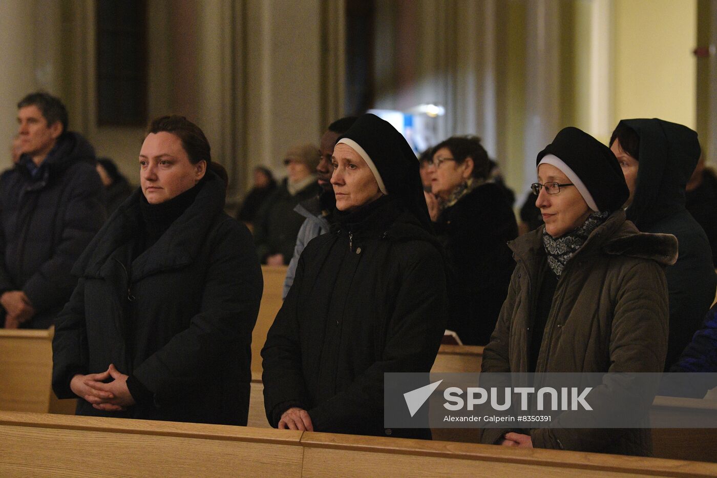 Russia Pope Benedict XVI Funeral Mess