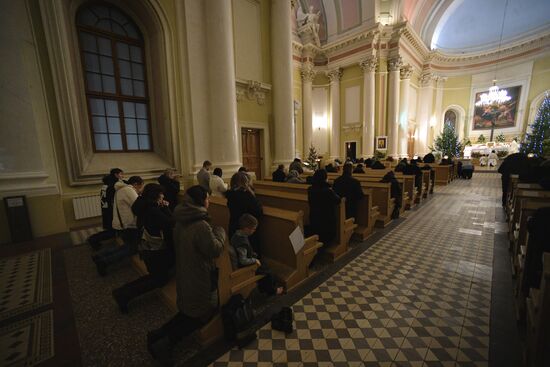 Russia Pope Benedict XVI Funeral Mess