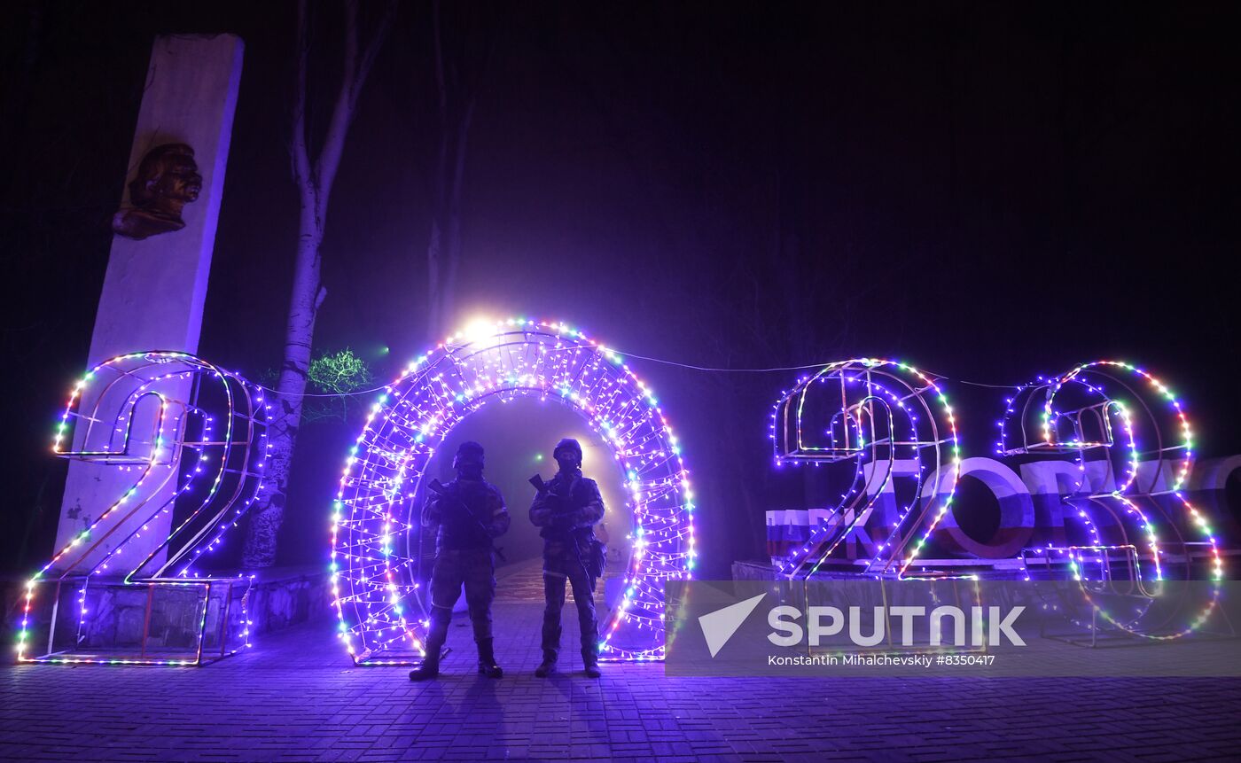 Russia Accessed Territories New Year Celebration