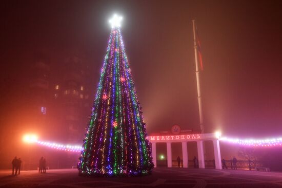 Russia Accessed Territories New Year Celebration