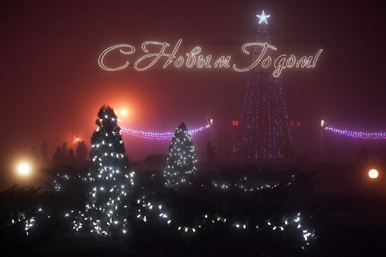 Russia Accessed Territories New Year Celebration
