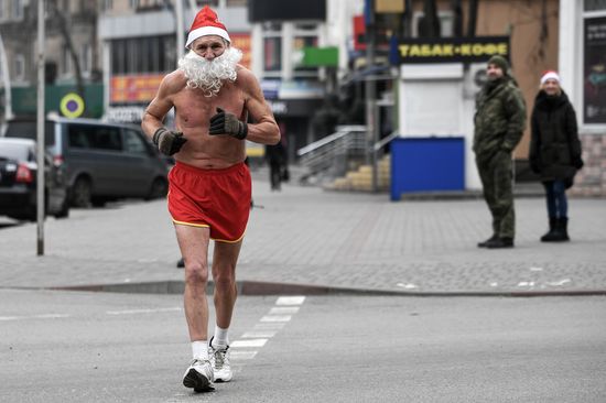 Russia Accessed Territories New Year Celebration