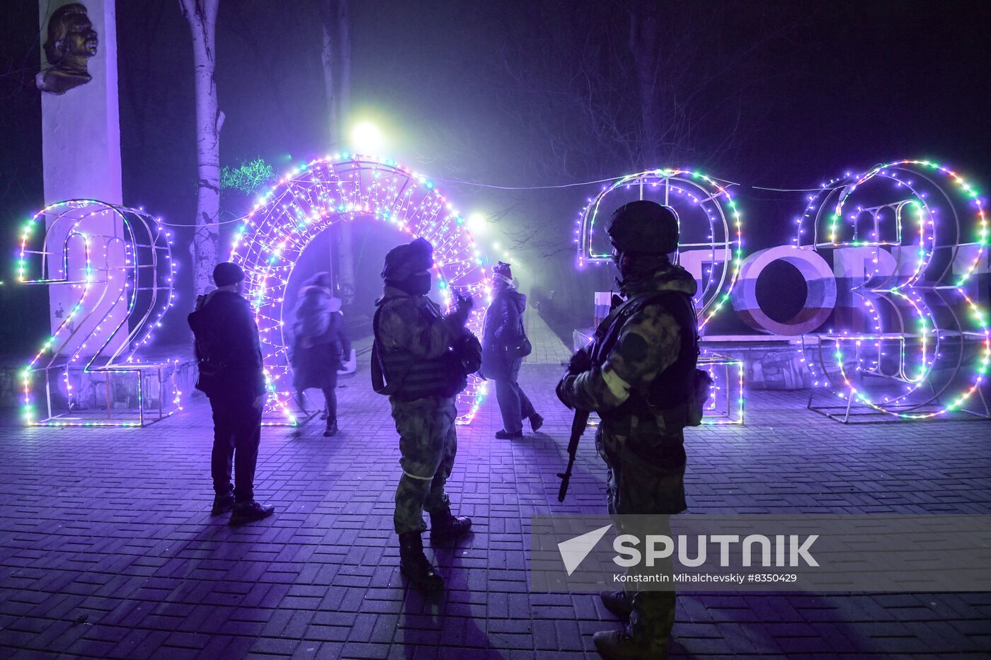 Russia Accessed Territories New Year Celebration