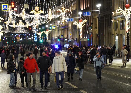 New Year celebrations in Russian regions