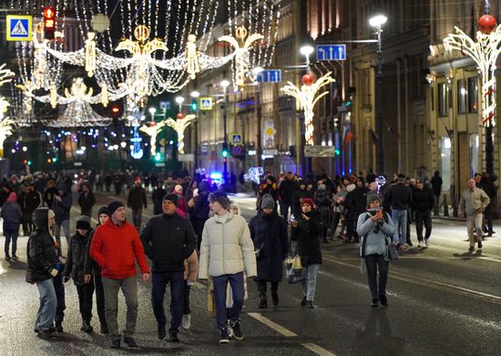 New Year celebrations in Russian regions