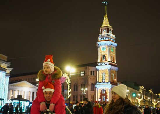 New Year celebrations in Russian regions