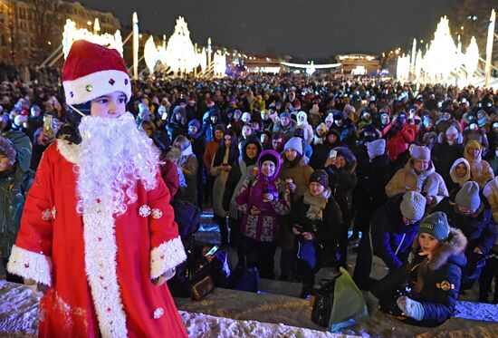 New Year celebrations in Russian regions