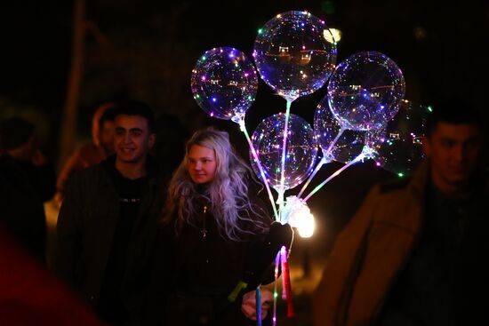 New Year celebrations in Russian regions