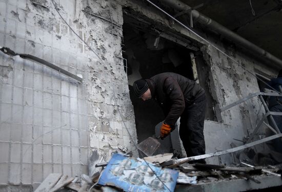 Russia Ukraine Military Operation Shelling
