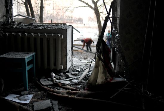 Russia Ukraine Military Operation Shelling