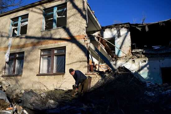 Russia Ukraine Military Operation Shelling