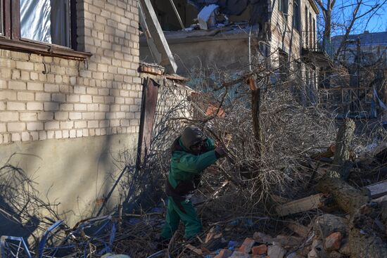 Russia Ukraine Military Operation Shelling