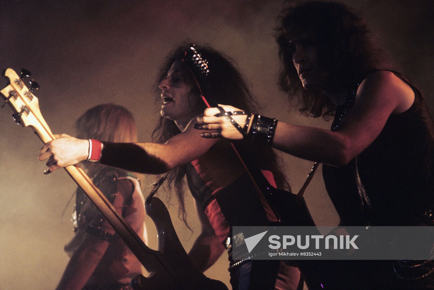 Russian rock band Aria performs at Druzhba Universal Sports Hall in Moscow