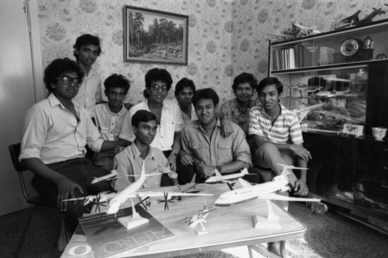 Sri Lankan students at Kiev Institute of Civil Aviation