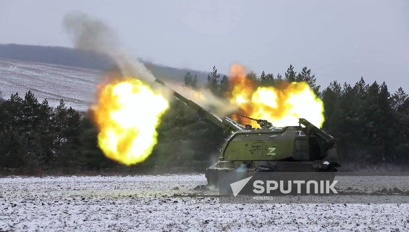 Russia Ukraine Military Operation Howitzers